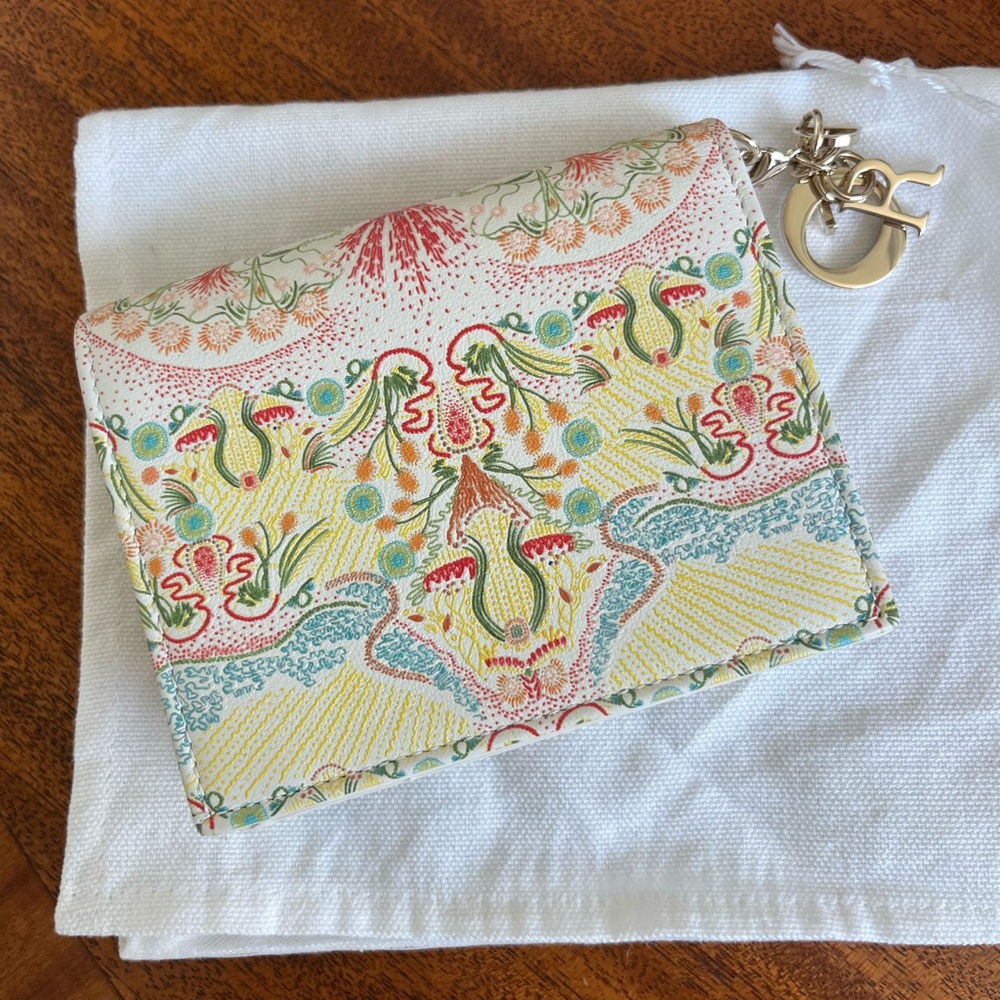 Dior Lady Dior Wallet- Multicolor Patterned - Picture 5 of 6